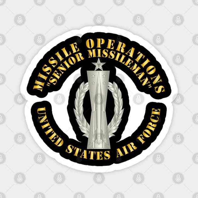 USAF - Missile Operations - Missileman - Senior Magnet by twix123844