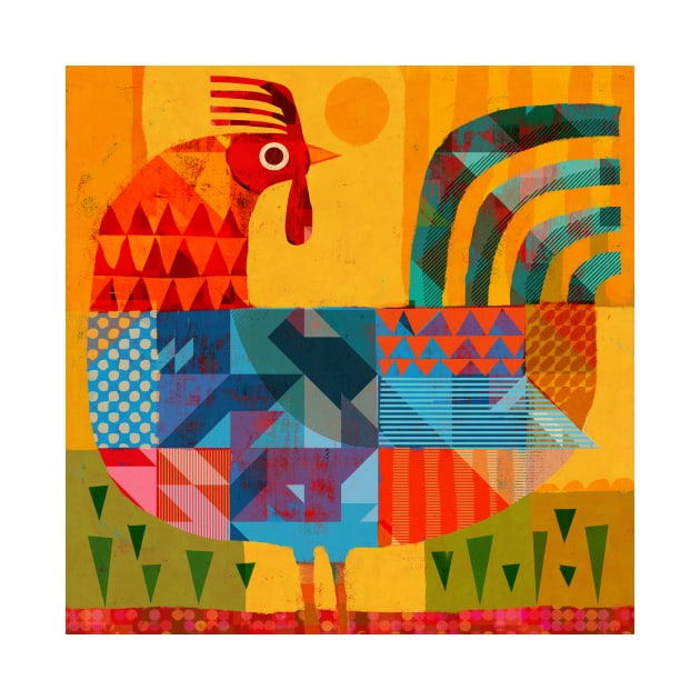 Patchwork Rooster! by Gareth Lucas