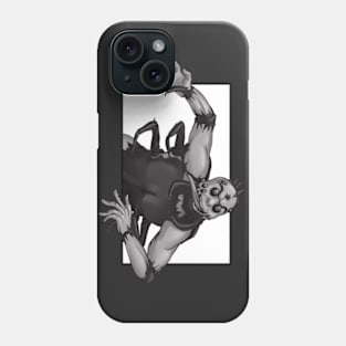 Spider Monster Comic Book Creature Black&White Phone Case