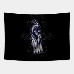 crow skull death Tapestry