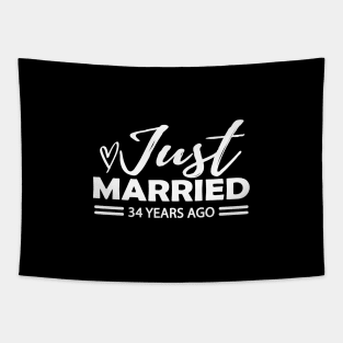 34th Wedding Anniversary - 34 years anniversary Tapestry