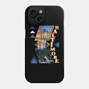 BALTIMORE CITY SKYLINE DESIGN Phone Case