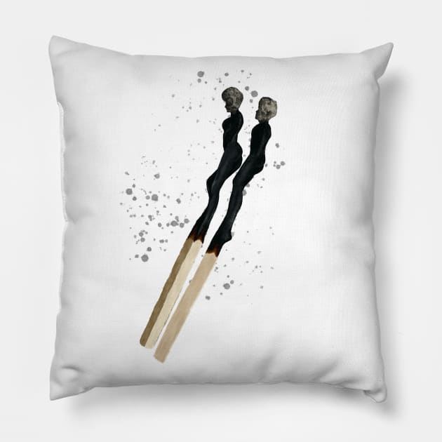 Perfect Match (Do You See the People?) Pillow by TheZaferChoice