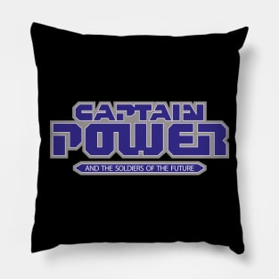 Captain Power and the Soldiers Of The Future Logo Pillow