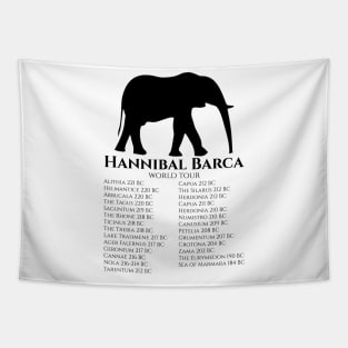 Hannibal Barca World Tour - Roman History Second Punic War Tapestry