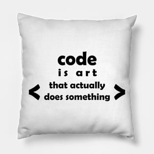 code is art that actully does somting Pillow