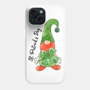 Gnome. St patrick's day.Clover Phone Case