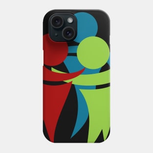 Triangle dance dancing figures Phone Case