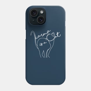 karma is a cat - White Phone Case