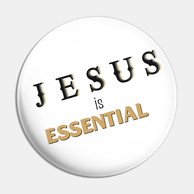 Jesus Is Essential Vintage Pin by Vanilla Susu