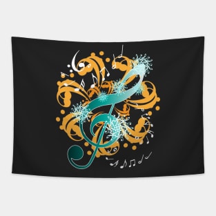 Music Notes Tapestry