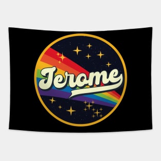 Jerome // Rainbow In Space Vintage Style Tapestry