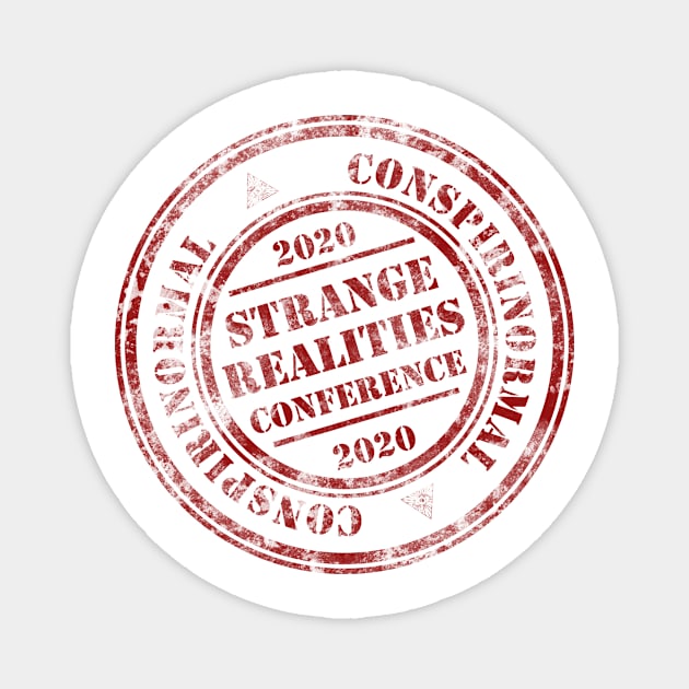 Strange Realities 2020 Official Weathered Seal 2 Magnet by conspirinormalstore