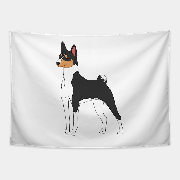 Basenji Tapestry by Adastumae