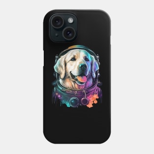 Golden retriever space traveller Phone Case