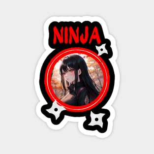 Ninja Target Love Cute Anime Girl Magnet