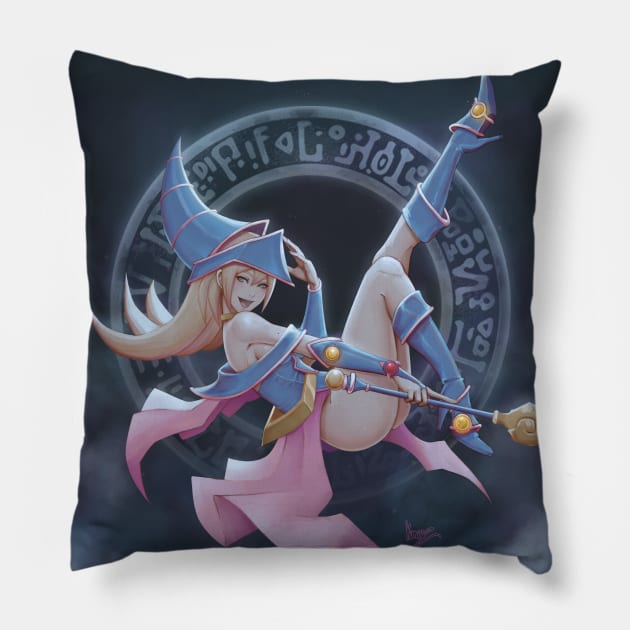 Black Mahou Shoujo Pillow by Kumanz