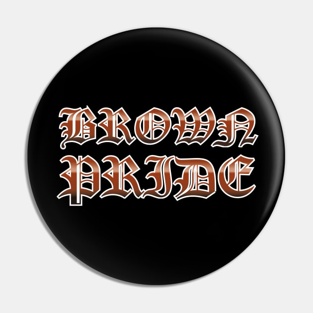 Brown Pride Pin by Estudio3e