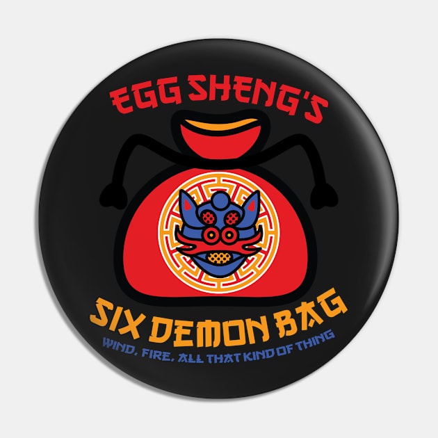 Egg Shen's Six Demon Bag Pin by StudioFibonacci