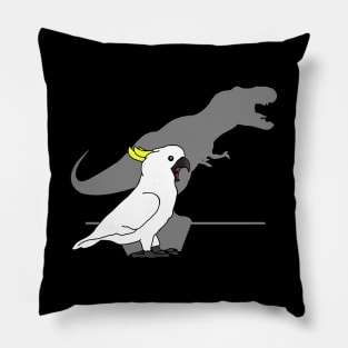 Sulphur Crested Cockatoo T-rex Pillow