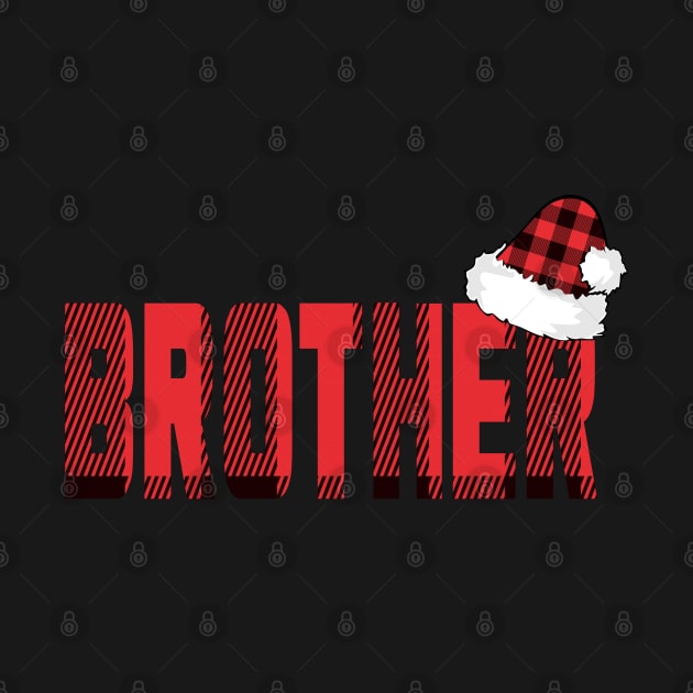 Christmas Brother Buffalo Plaid by Boo Face Designs