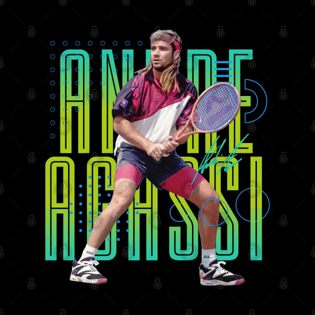 Andre Agassi 90's by Juantamad