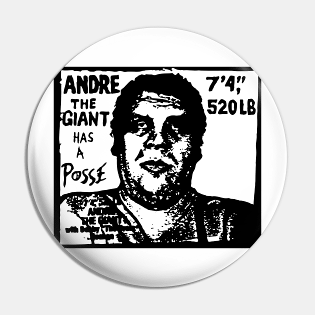 andre the giant Pin by tdK