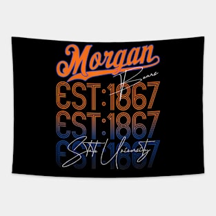 Retro  Morgan Back to State University Style Tapestry