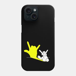 'Rabbit Love Hand Shadow' Adorable Bunny Gift Phone Case