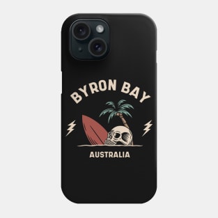 Vintage Surfing Byron Bay, Australia Phone Case