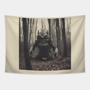 Monster in the woods Tapestry
