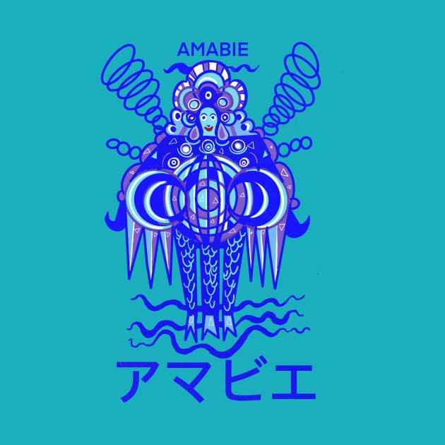 Amabie Japanese Yokai by Jaune O.T.