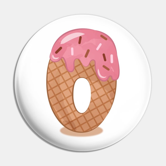 Ice cream number 0 Pin by O2Graphic