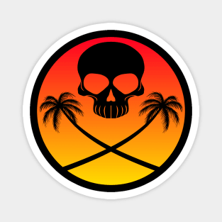 Skull Sunset Magnet