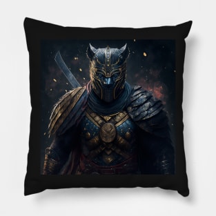 Samurai Panther Pillow