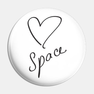 Heart Space Pin