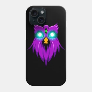 owl with glowing eyes Phone Case