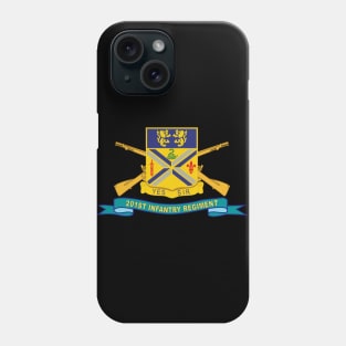 201st Infantry Regiment - w Br - Ribbon X 300 Phone Case