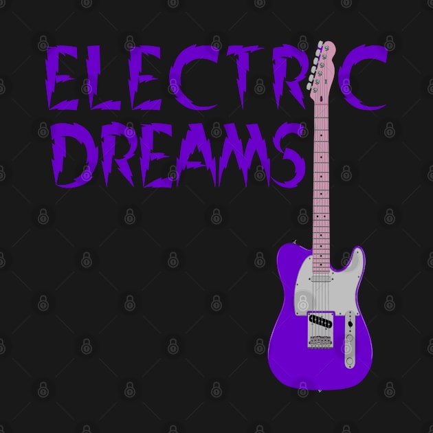 Electric Guitar, Electric Avenue, Purple Guitar by Style Conscious