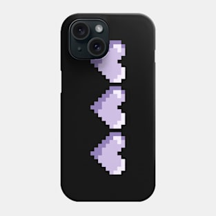 Purple Pixel Hearts Phone Case