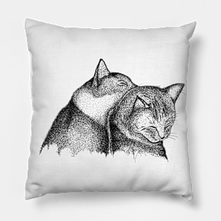 Cuddling Kitties Pillow