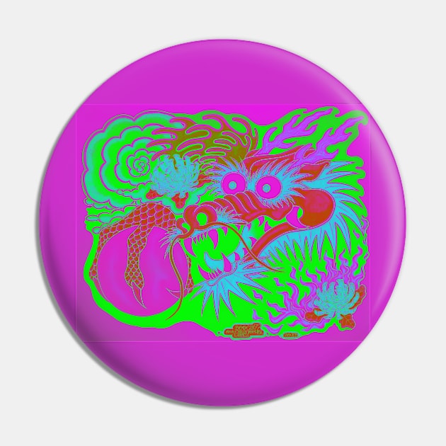 Neon Dragon With 4 Elements Variant 20 Pin by Boogie 72