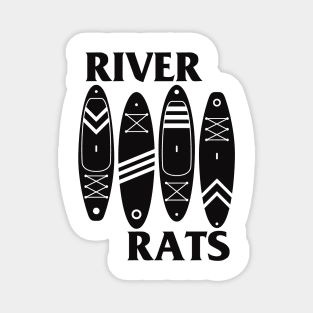 River Rats - Paddle Boards (Black Flag) Magnet