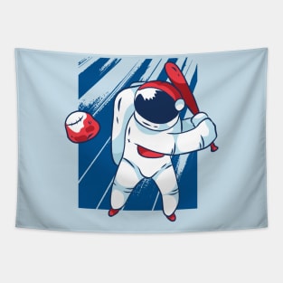 Astronaut Baseball Tapestry