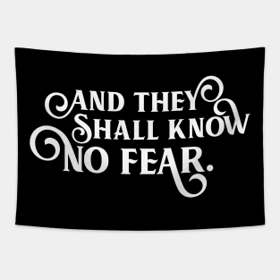 And They Shall Know No Fear Wargaming Quotes Tapestry