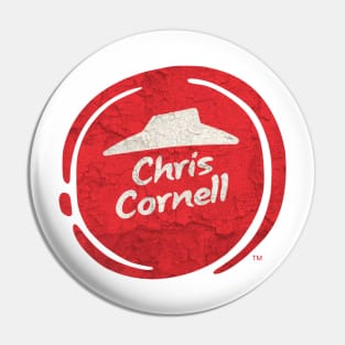 Cosplay Parody Pizza Hut Vintage Music Lovers - Chris Cornell Pin