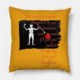 Blackbeard Flag Pillow