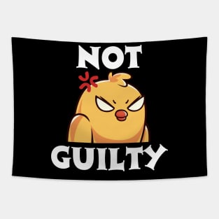 Not Guilty chicken Tapestry