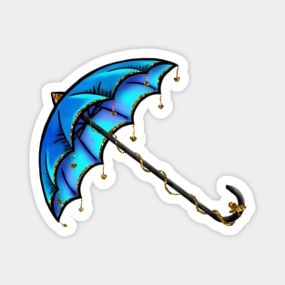 Beautiful Blue Umbrella Magnet