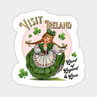 "Visit Ireland" vintage-inspired t-shirt Magnet